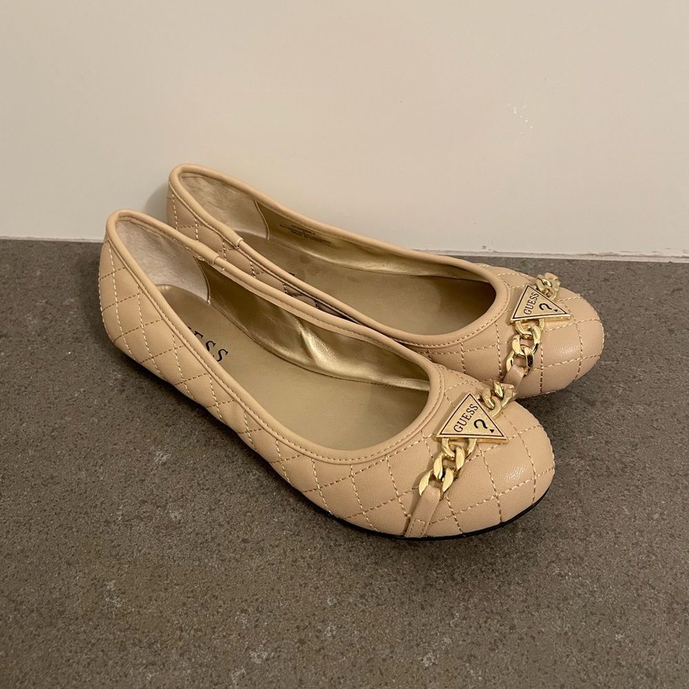 Guess Beige Ballet Flats